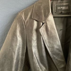 •Vintage Express Leather Coat•